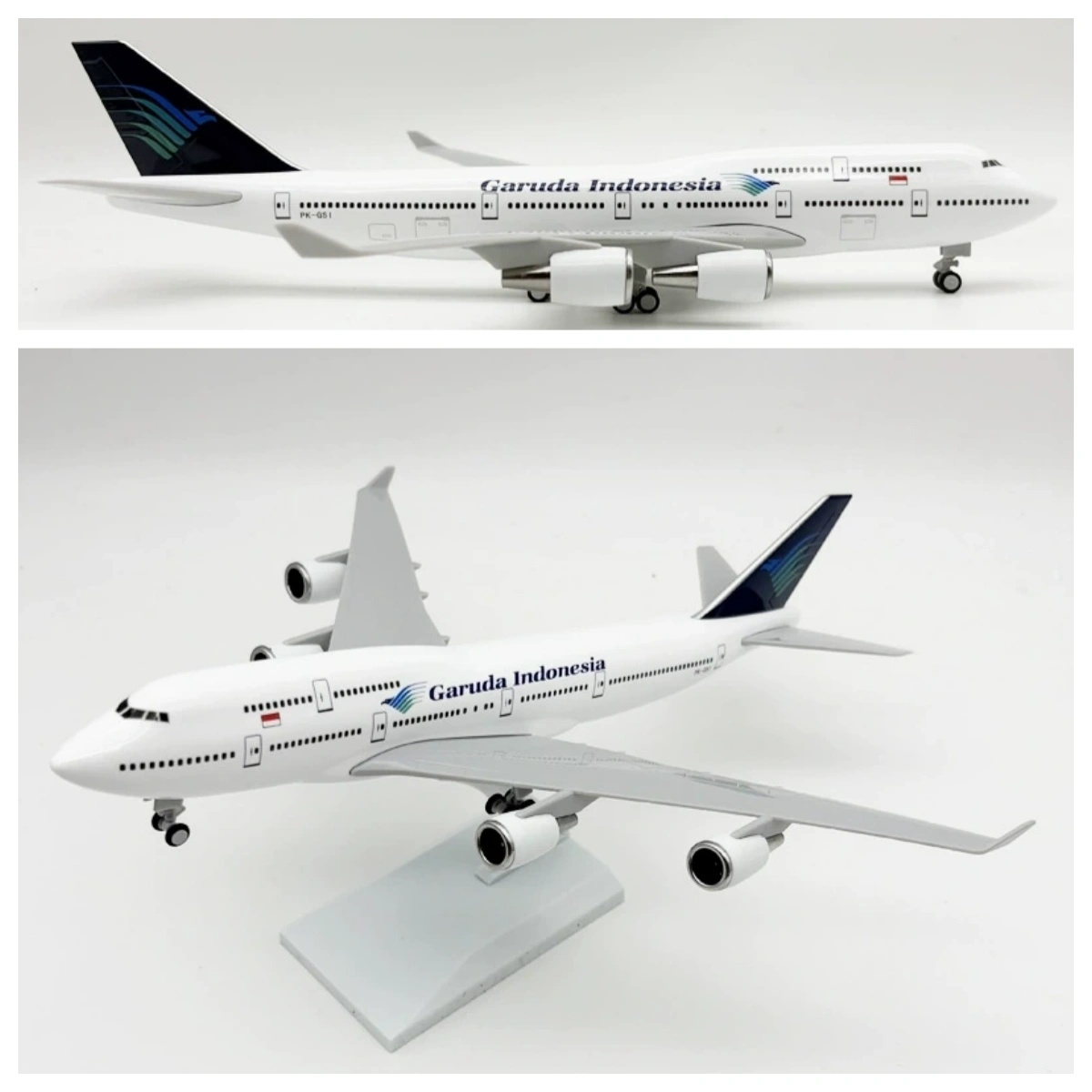 Model Kit Indonesia - نموذج طائرة 747 بمقياس 1/250 بطول