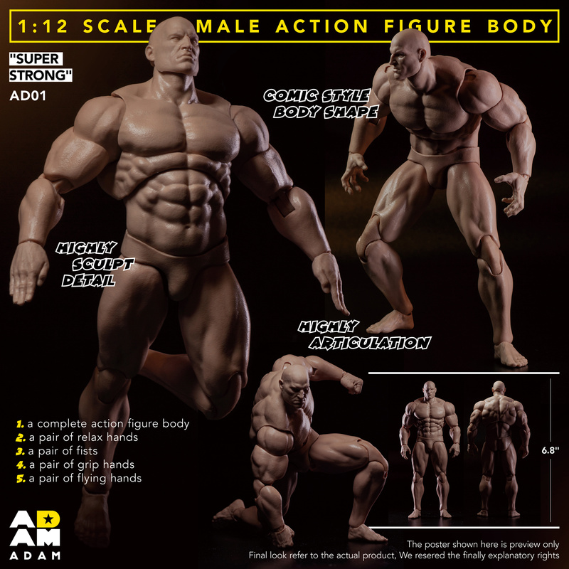 Model Kit Kshatriya - ألعاب إفشل آدم 1/12 ذكر قوي