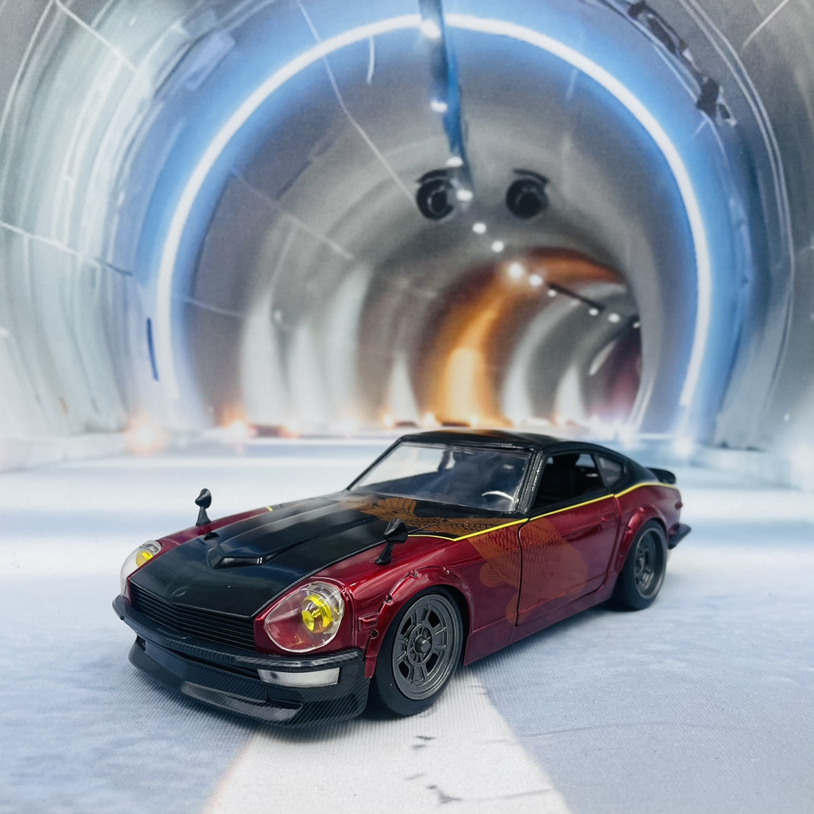 نموذج سيارة داتسون 240Z 1972 م - مراجعة Model Kit Mustang وسعره
