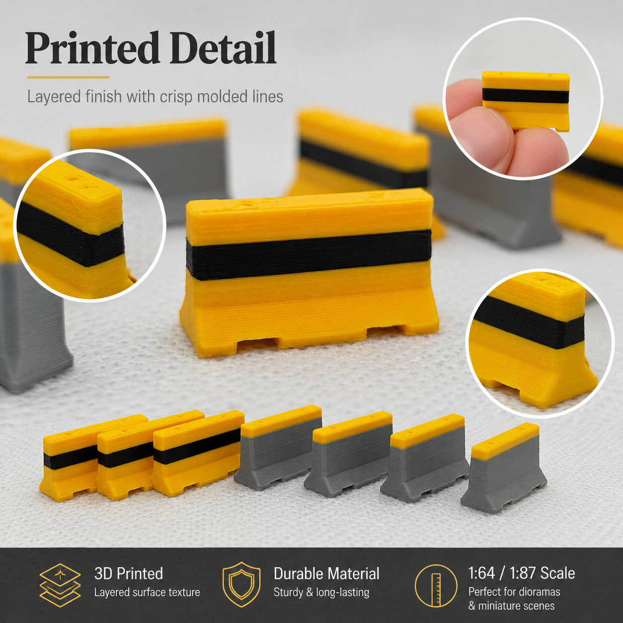 مجموعة من 6 قطع حواجز طرق أسمن - مراجعة Model Kit Cement وسعره
