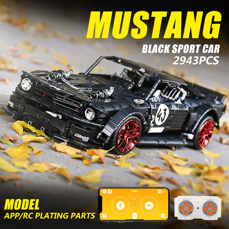 2943 قطعة مدينة التقنية APP ال - مراجعة Model Kit Mustang وسعره