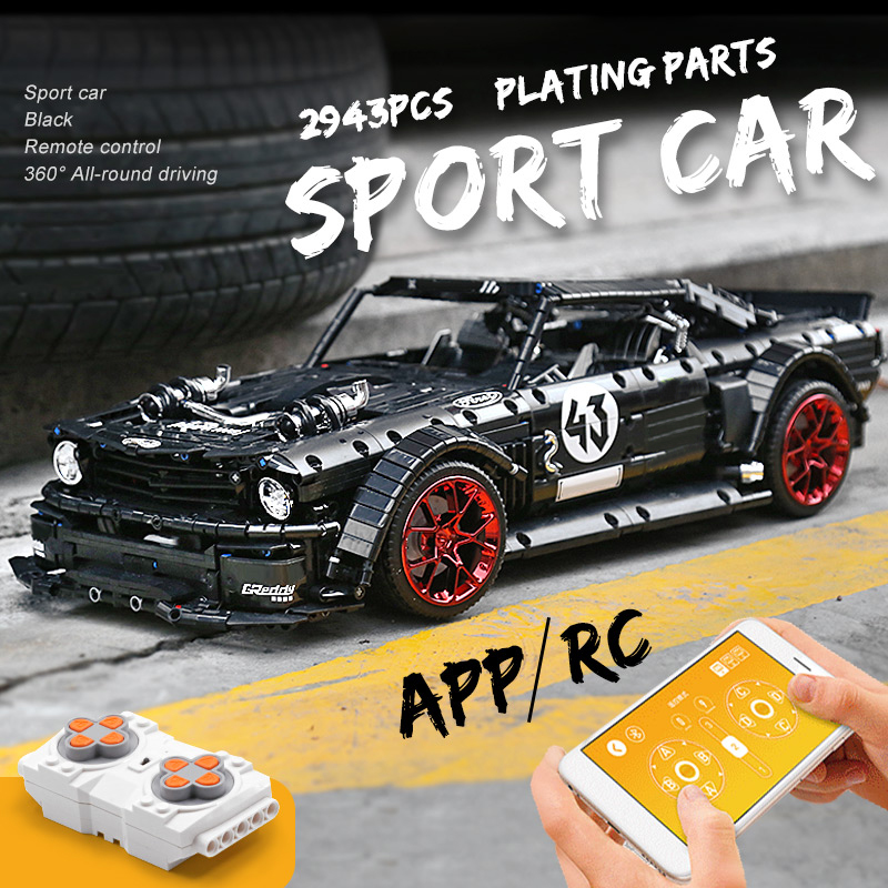 2943 قطعة مدينة التقنية APP ال - مراجعة Model Kit Mustang وسعره