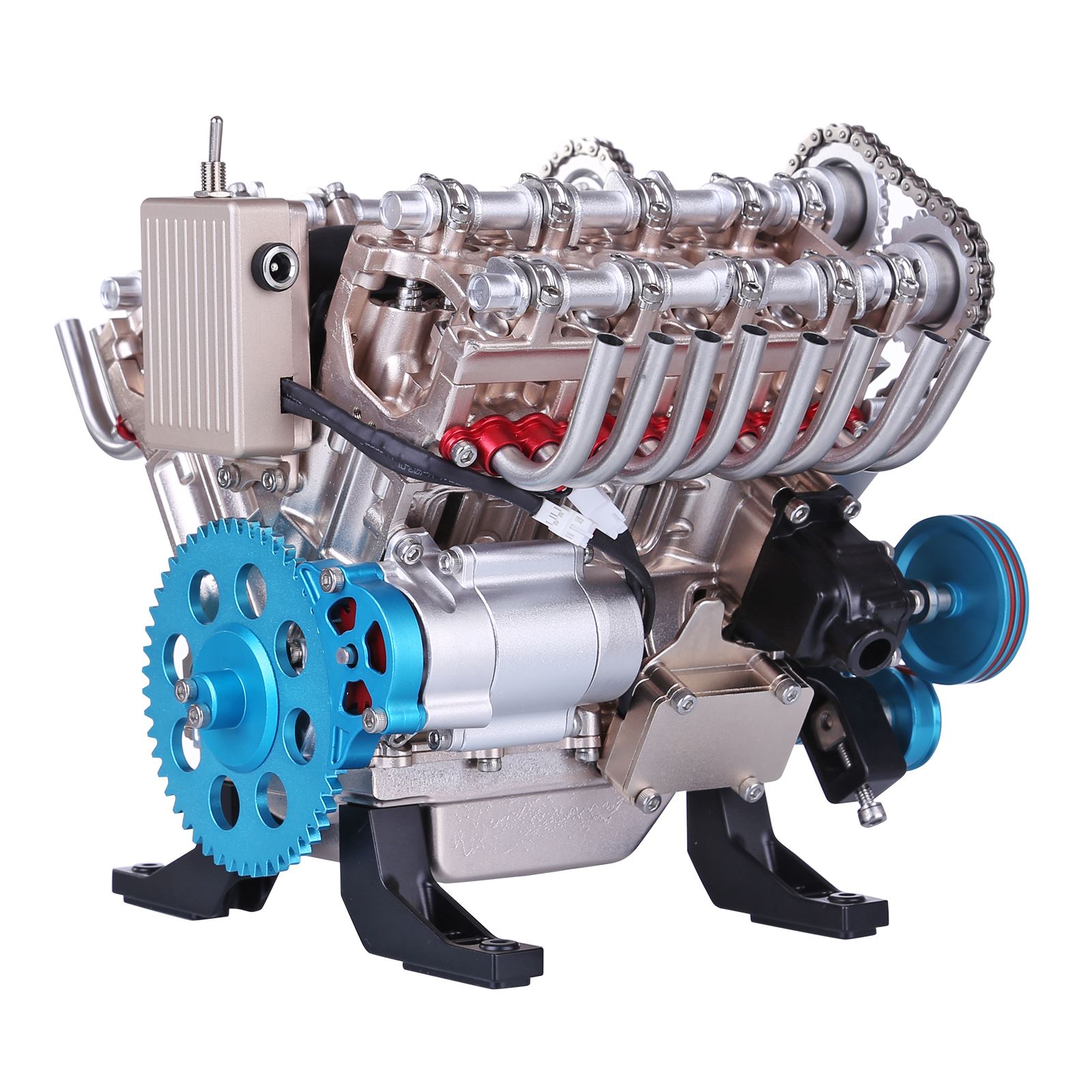500 + قطعة DIY V8 محرك نموذج م - مراجعة Model Kit V8 Engine وسعره