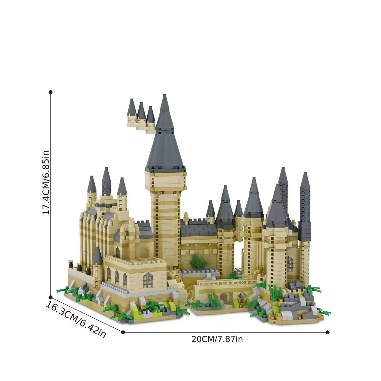 مكعبات بناء صغيرة لقلعة هوجورت - مراجعة Model Kit Harry Potter وسعره